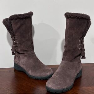 Lauren Ralph Lauren Tadina Mid Calf Suede Boots